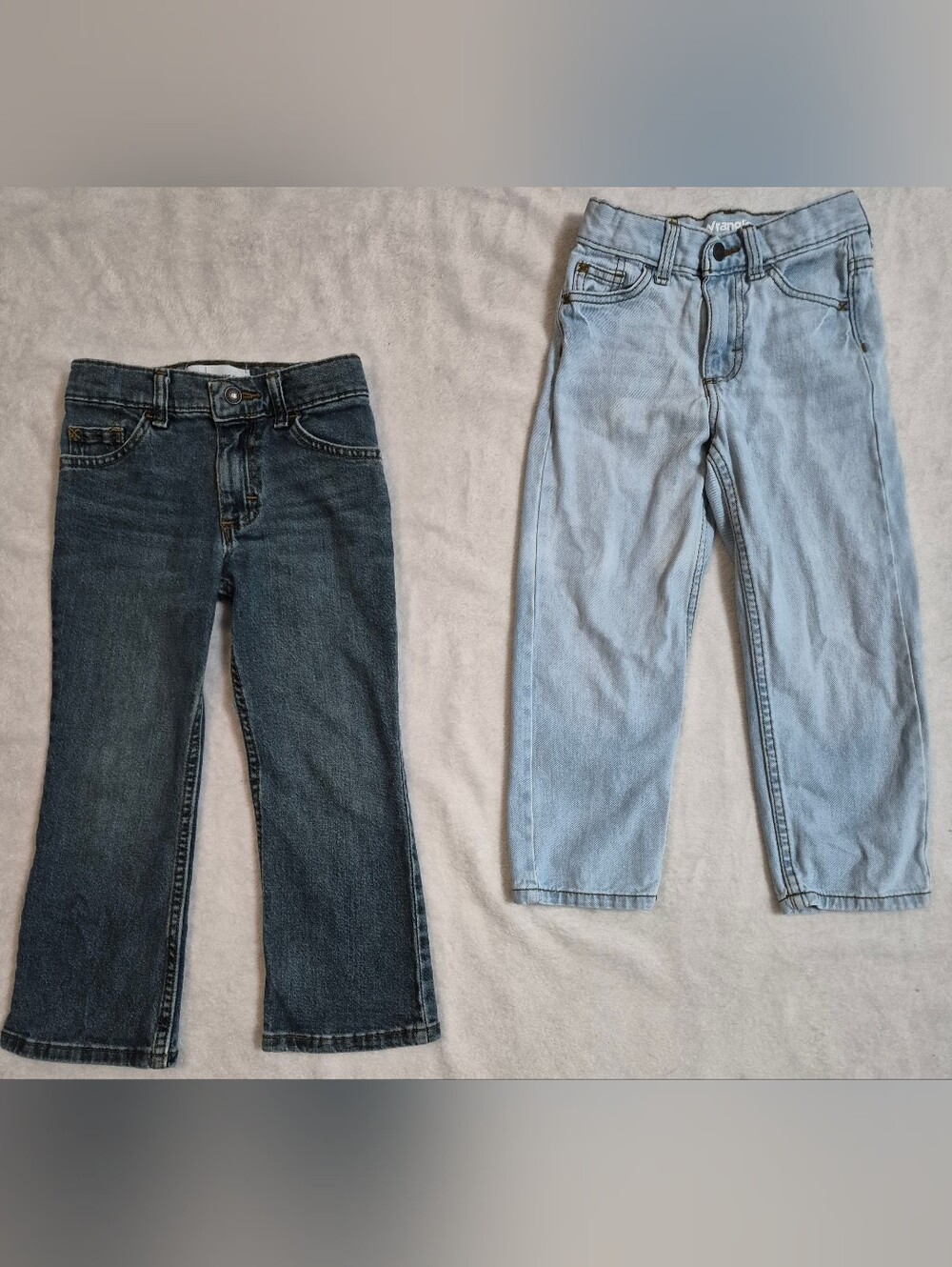 Wrangler Boy’s Size 5 Slim Jeans Lot (2 Pairs) - Adjustable Waist